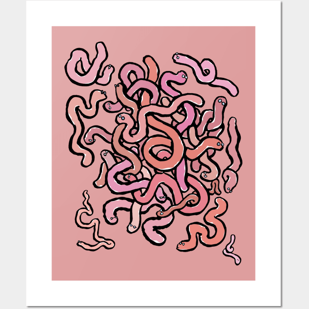 A tangle of worms Wall Art by greendeer